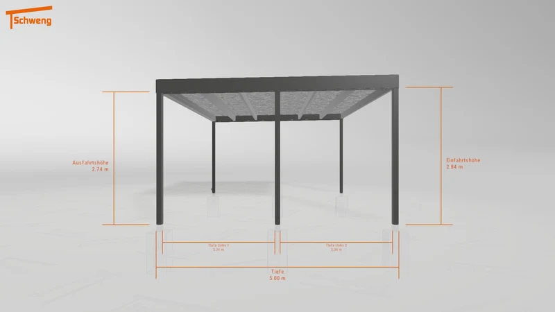 #AT Schweng Flachdachcarport C600+ (ID 857vz5)