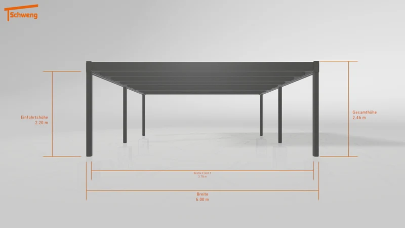 #AT Schweng Flachdachcarport C600+ (ID yg7dr4)