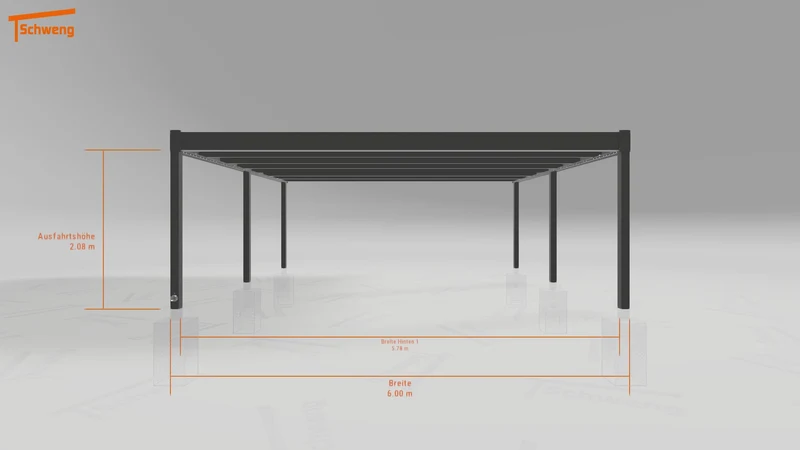#AT Schweng Flachdachcarport C600+ (ID yg7dr4)