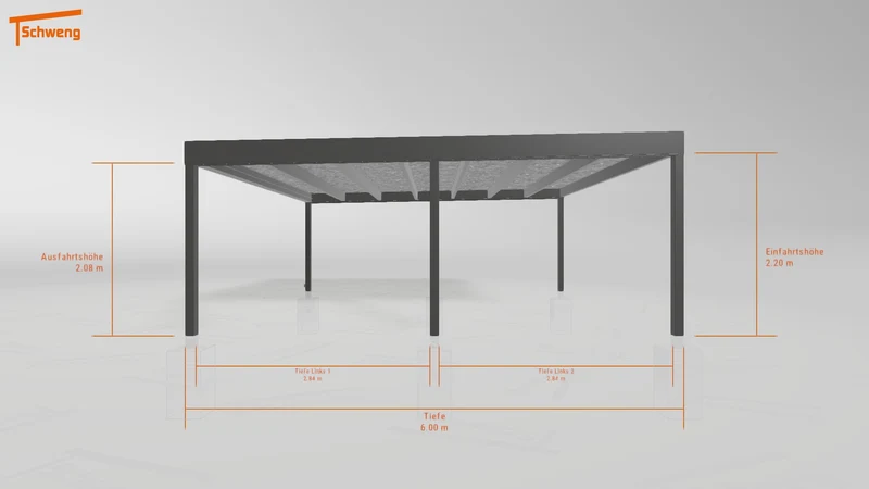 #AT Schweng Flachdachcarport C600+ (ID yg7dr4)