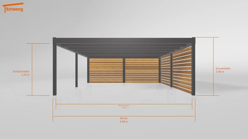 #DE Schweng Flachdachcarport C600+ (ID jjrd7m) #MTG
