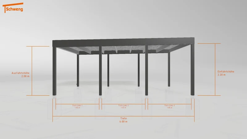 #DE Schweng Flachdachcarport C600+ (ID x75zkg) #MTG