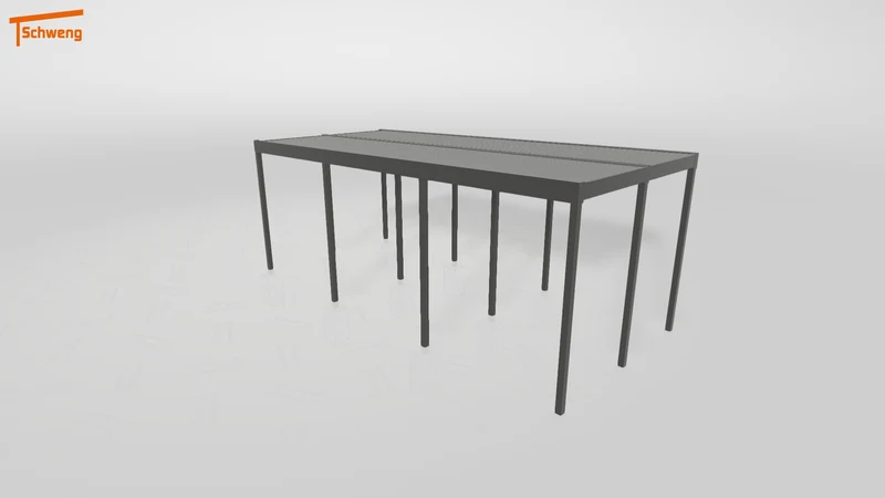#DE Schweng Flachdachcarport C600+ (ID qd293y)