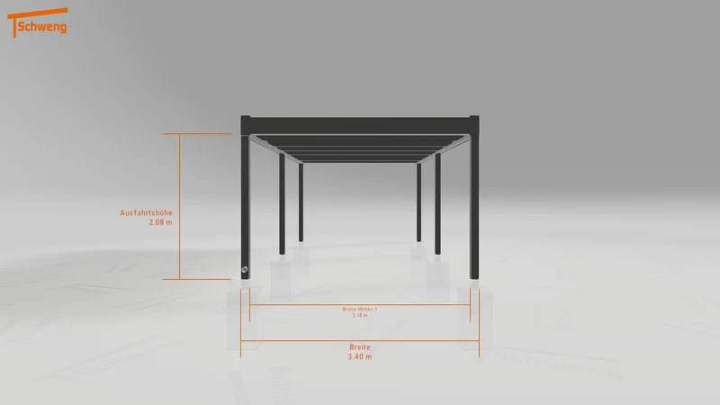 #DE Schweng Flachdachcarport C600+ (ID 42v5g5) #MTG