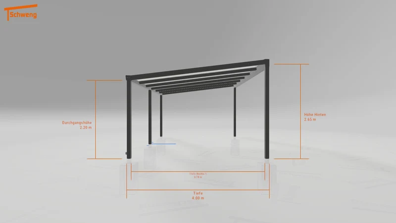 #DE Schweng Terrassenüberdachung S400 (ID 5m93nq)