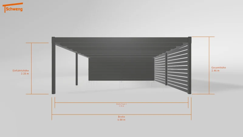 #DE Schweng Flachdachcarport C600 (ID dvzkg7) #MTG