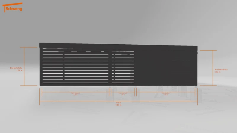 #DE Schweng Flachdachcarport C600 (ID dvzkj3) #MTG