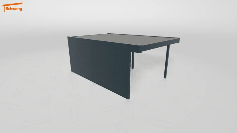 #DE Schweng Flachdachcarport C600 (ID pbq277)