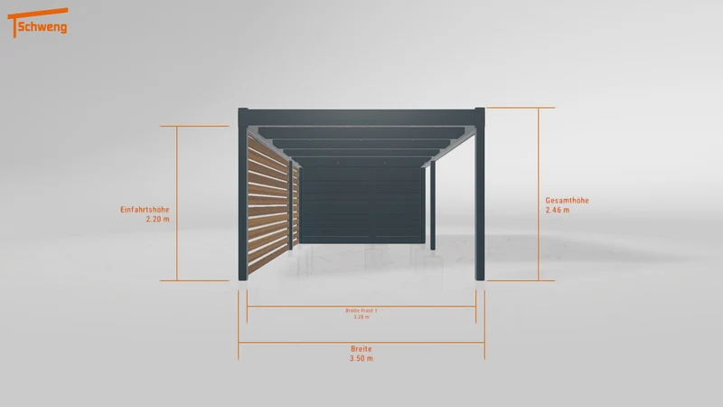 #DE Schweng Flachdachcarport C600 (ID qd2bxg) #MTG