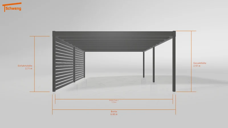 #AT Schweng Flachdachcarport C600+ (ID jjrk8n)