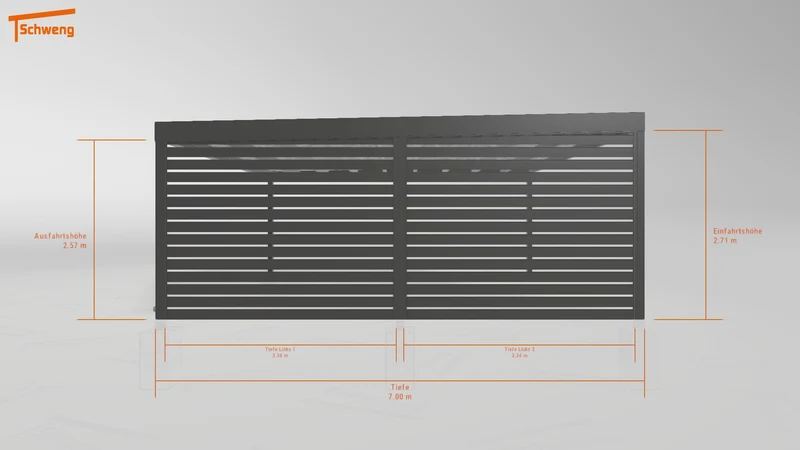#AT Schweng Flachdachcarport C600+ (ID jjrk8n)