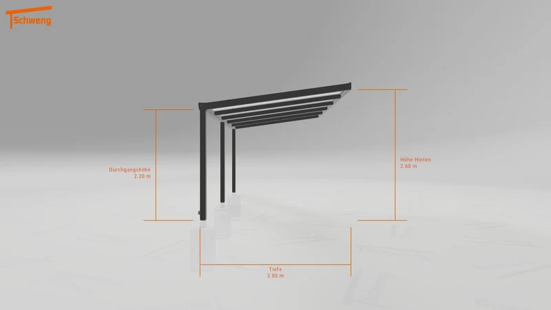 #DE Schweng Terrassenüberdachung S400 (ID v49v9n)