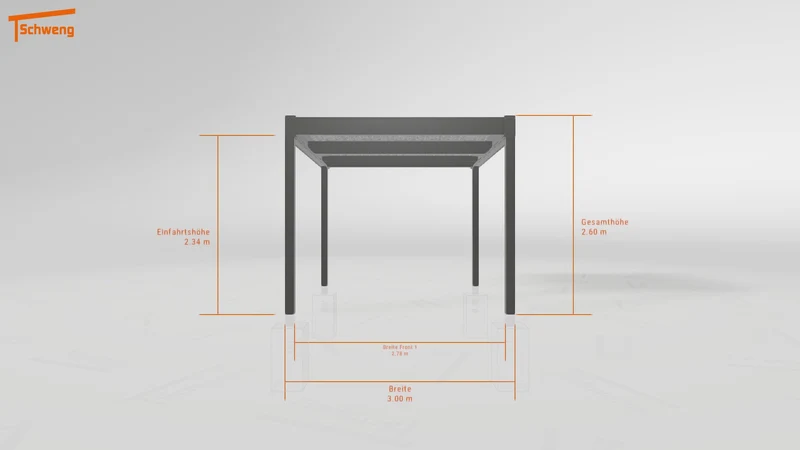 #DE Schweng Flachdachcarport C600 (ID zbx8xg) #MTG