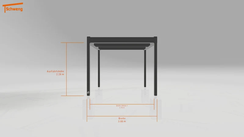 #DE Schweng Flachdachcarport C600 (ID zbx8xg) #MTG