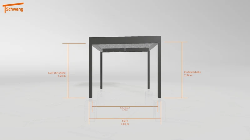 #DE Schweng Flachdachcarport C600 (ID w3yvyr) #MTG