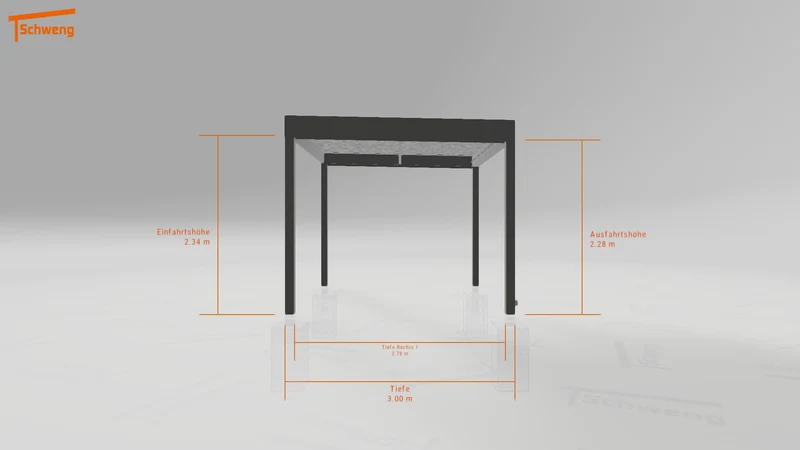 #DE Schweng Flachdachcarport C600 (ID w3yvyr) #MTG