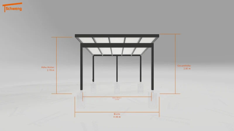 #DE Schweng Pultdachcarport S400 (ID zbxmz5)