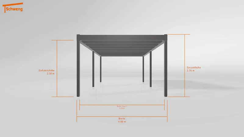 #DE Schweng Flachdachcarport C600+ (ID w3yddv)