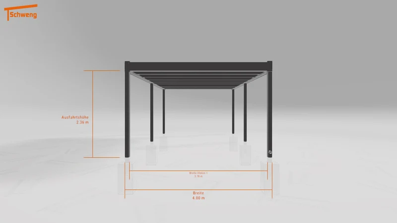 #DE Schweng Flachdachcarport C600+ (ID w3yddv)