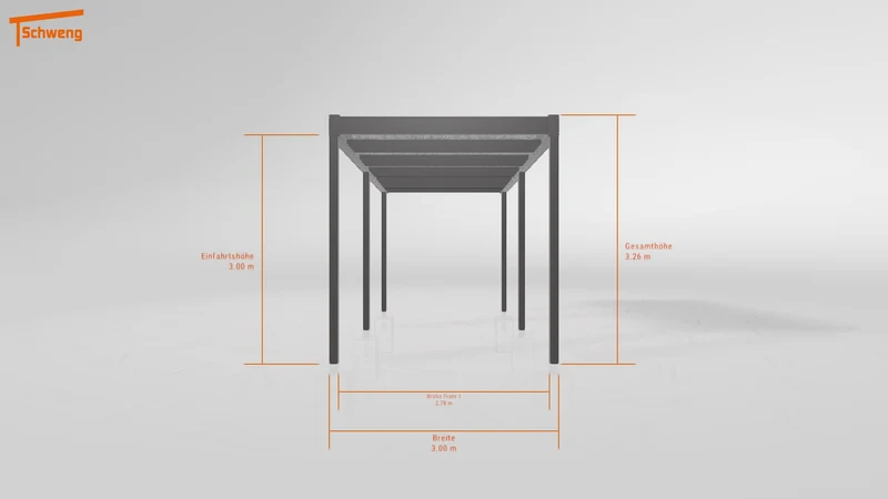 #DE Schweng Flachdachcarport C600 (ID 775dp8) #MTG