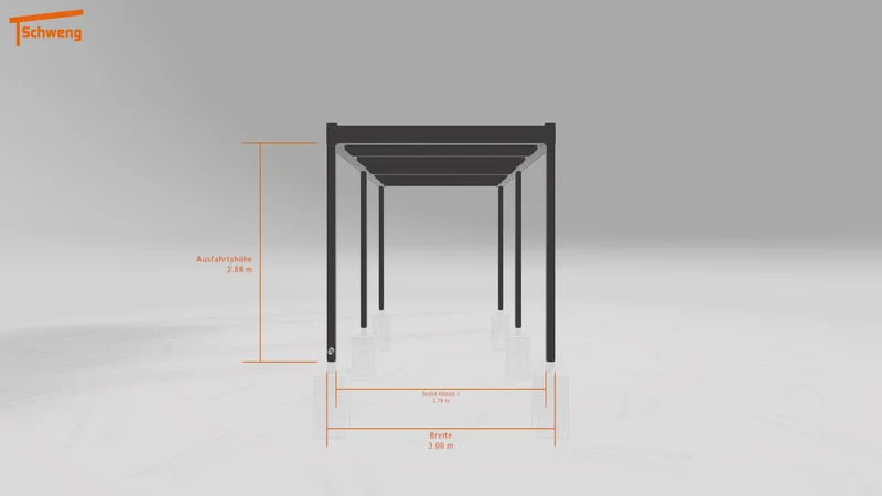 #DE Schweng Flachdachcarport C600 (ID 775dp8) #MTG