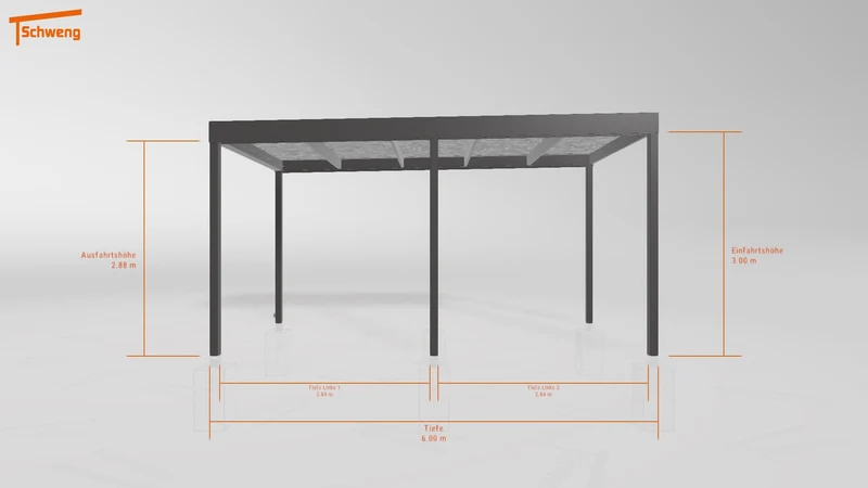#DE Schweng Flachdachcarport C600 (ID 775dp8) #MTG