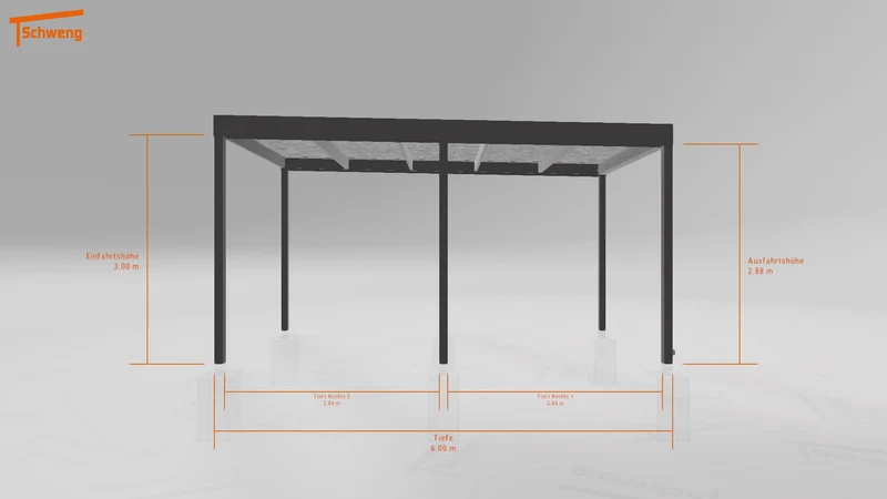 #DE Schweng Flachdachcarport C600 (ID 775dp8) #MTG