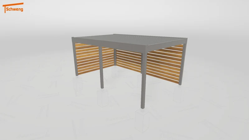 #DE Schweng Flachdachcarport C600 (ID yg7r3g) #MTG
