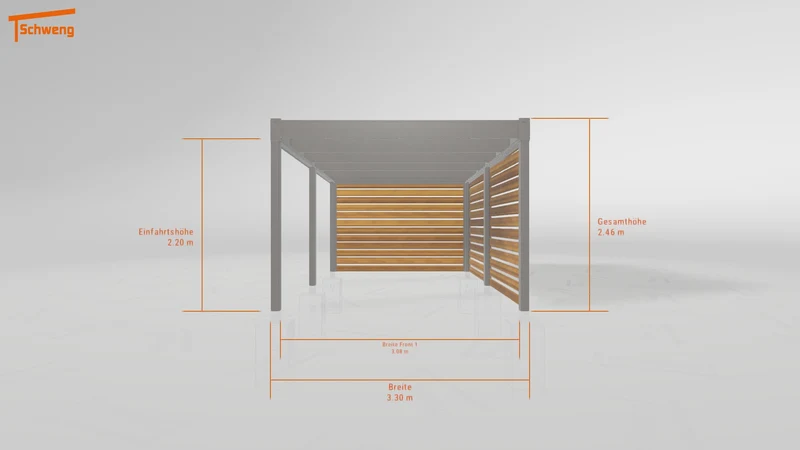 #DE Schweng Flachdachcarport C600 (ID yg7r3g) #MTG