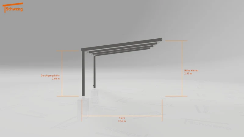 #DE Schweng Pultdachcarport S350 (ID 9wx8jy)