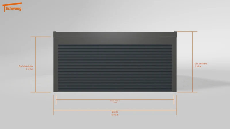 #DE Schweng Flachdachcarport C600+ (ID pbq232)