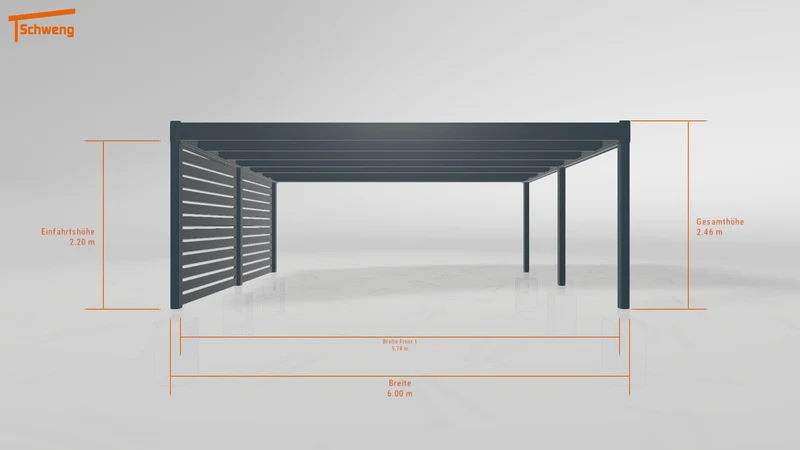 #DE Schweng Flachdachcarport C600 (ID 857xym) #MTG