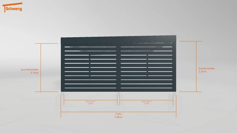 #DE Schweng Flachdachcarport C600 (ID 857xym) #MTG