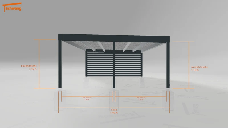#DE Schweng Flachdachcarport C600 (ID 857xym) #MTG