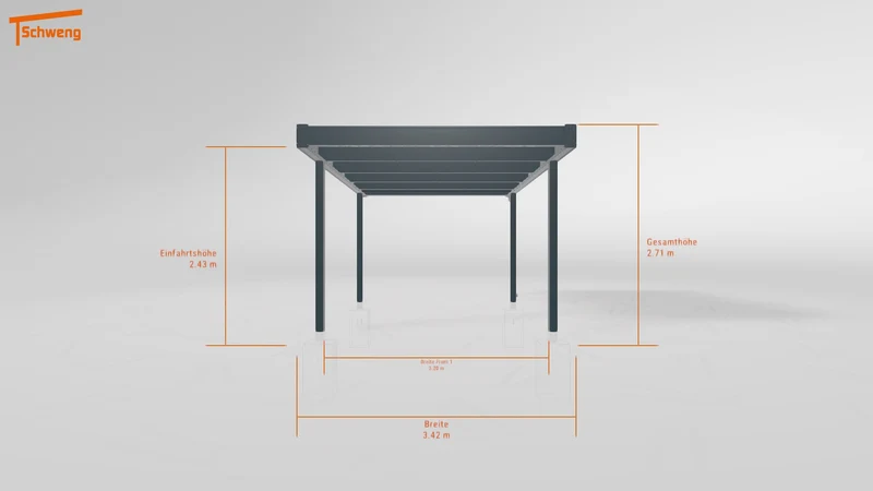 #DE Schweng Flachdachcarport C600 (ID 5m92nv) #MTG