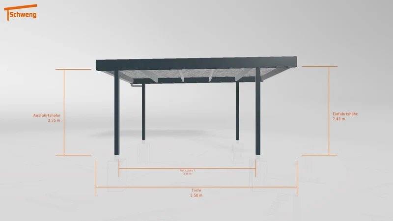 #DE Schweng Flachdachcarport C600 (ID 5m92nv) #MTG