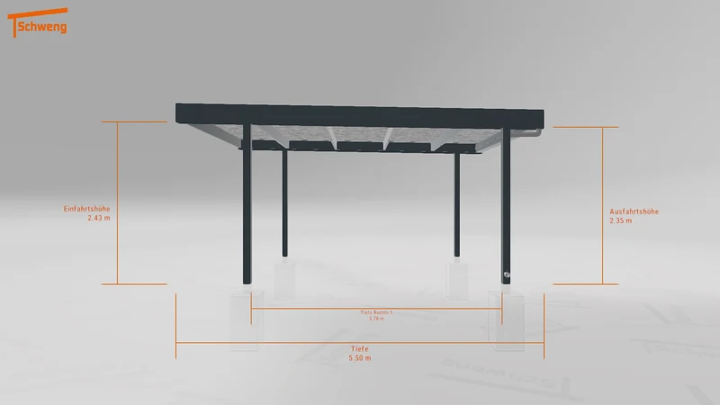 #DE Schweng Flachdachcarport C600 (ID 5m92nv) #MTG