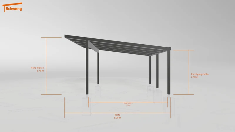 #DE Schweng Pultdachcarport S400 (ID 5m93p3)