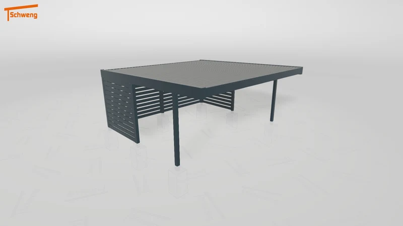 #DE Schweng Flachdachcarport C600+ (ID pbqggz) #MTG
