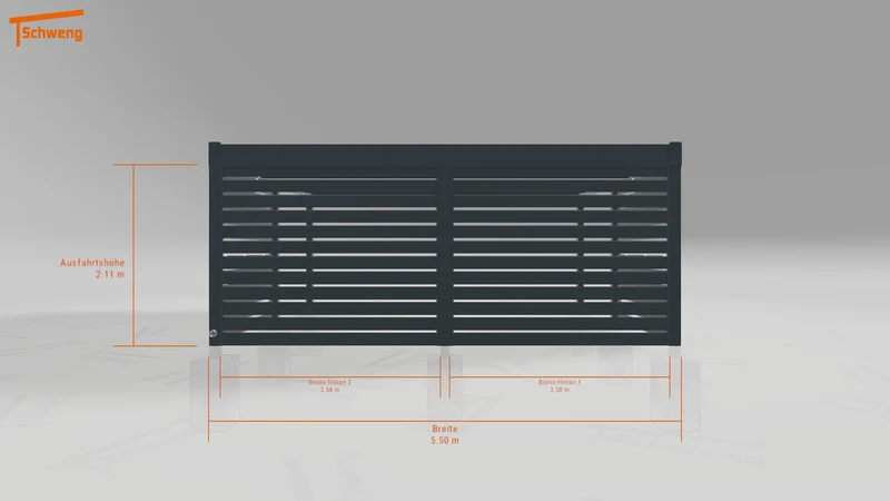#DE Schweng Flachdachcarport C600+ (ID pbqggz) #MTG