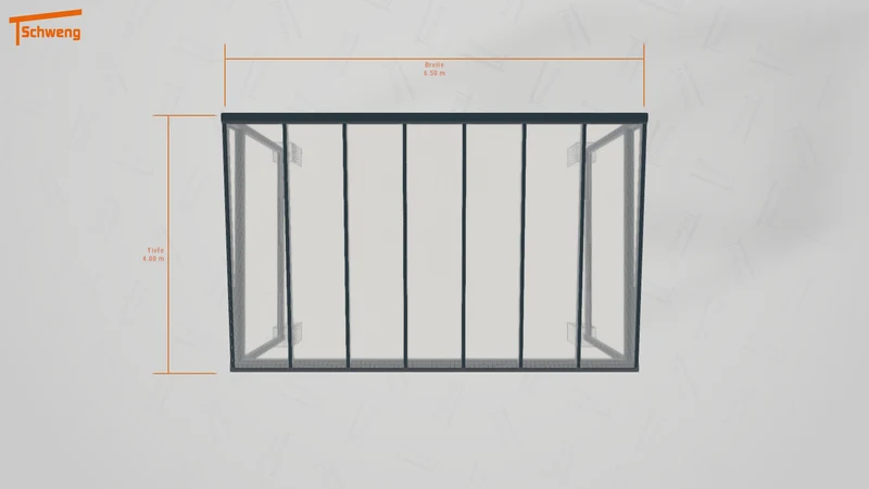 #DE Schweng Terrassenüberdachung S400 (ID bkjk9p)