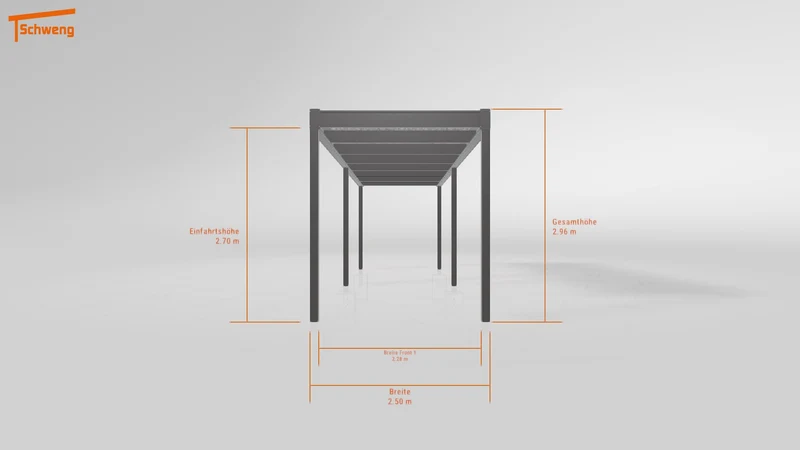 #DE Schweng Flachdachcarport C600 (ID 5m9mm4)