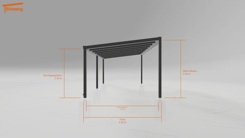 #DE Schweng Terrassenüberdachung S400 (ID mjrd35)