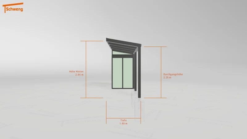 #DE Schweng Terrassenüberdachung S350 (ID w3y5rj)