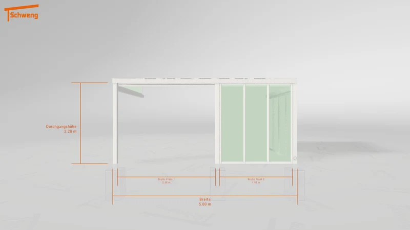 #DE Schweng Terrassenüberdachung S350 (ID 7754gp)