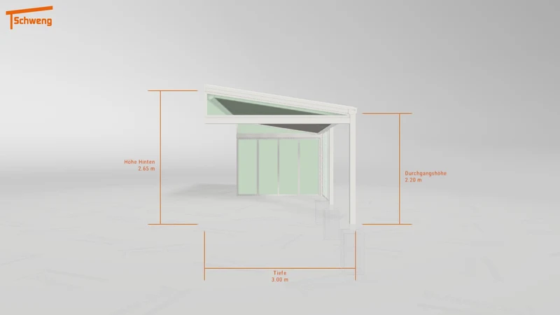 #DE Schweng Terrassenüberdachung S350 (ID 7754gp)