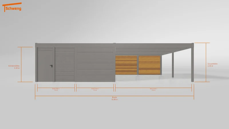 #DE Schweng Flachdachcarport C600 (ID k2r2xg) #MTG