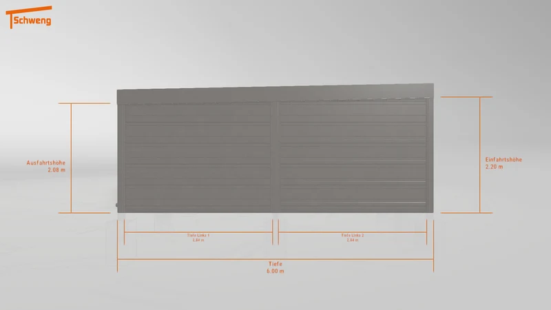 #DE Schweng Flachdachcarport C600 (ID k2r2xg) #MTG