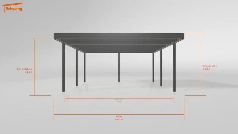 #AT Schweng Flachdachcarport C600 (ID k2r2pz) #MTG