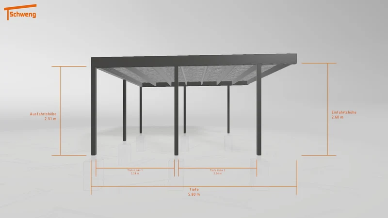 #AT Schweng Flachdachcarport C600 (ID k2r2pz) #MTG